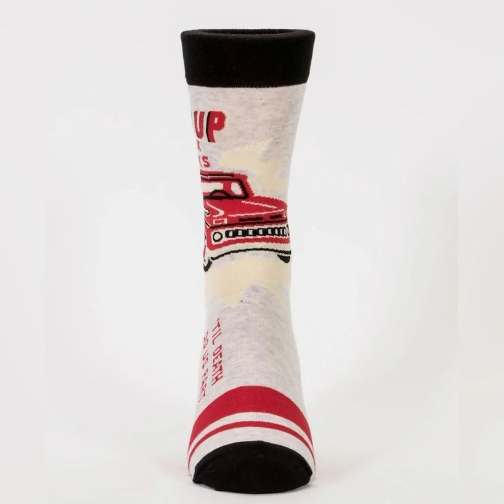 Blue Q Pick Up Truck Crew Socks, Men’s